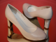 Свадебные вечерние туфли кожаные классические белые широкий каблук купить магазин интернет Москва