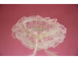 Свадебная подвязка айвори кружевная украшена мелкими цветочками купить магазин интернет салон сайт