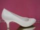 Свадебные туфли белые кожаные маленький каблук купить магазин интернет салон в Москве обувь недорого